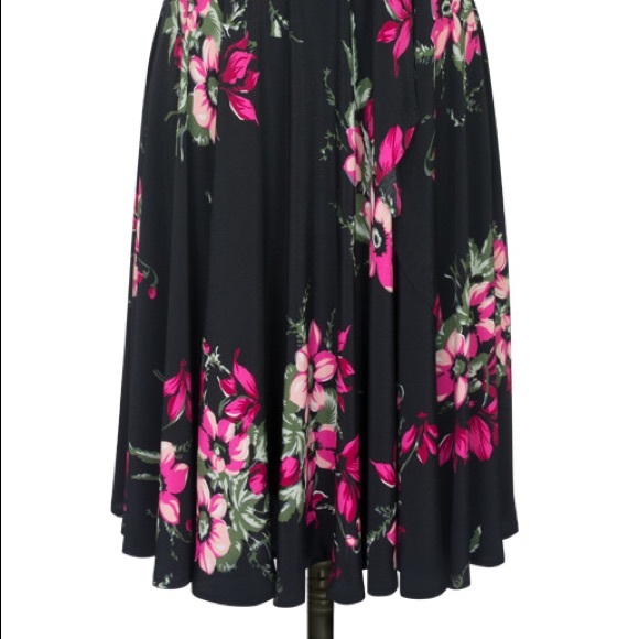 Trashy Diva Magenta Floral Obi Dress Size 4 - Picture 2 of 2